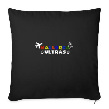 Mallorca Ultras Saufen Malle Party - Sofakissenbezug 45 x 45 cm - Schwarz - Vorne