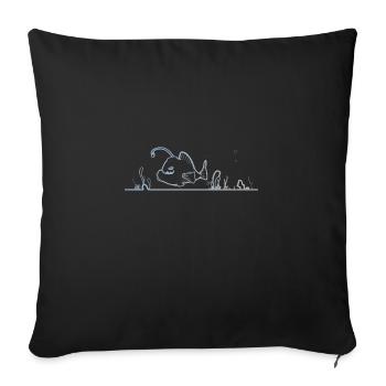 Profondeur des océans - Housse de coussin décorative 45 x 45 cm - noir - Devant