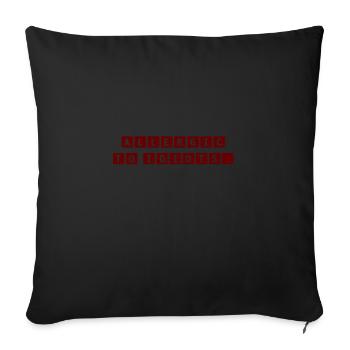 ALLERGIQUE AUX IDIOTS. Design de t-shirt sympa et cool. NOUVEAU - Housse de coussin décorative 45 x 45 cm - noir - Devant