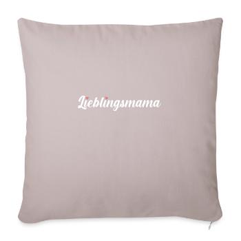 Mutter Beste Mama - Sofakissenbezug 45 x 45 cm - helles Taupe - Vorne