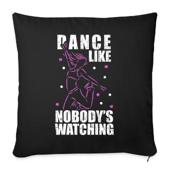Danse GymTrainer - Housse de coussin décorative 45 x 45 cm - noir - Devant