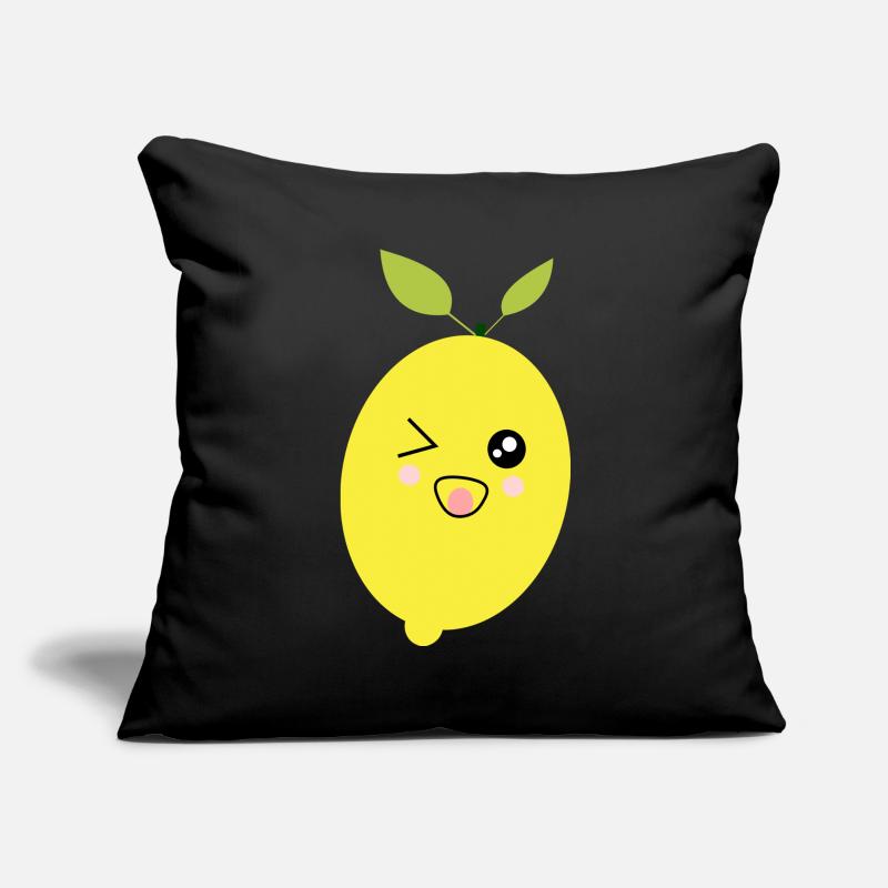 Lemon, Lime, Lime, Fruit, Fruit, Vegan Sofa pillowcase 17,3'' x 17,3'' (45 x 45 cm)