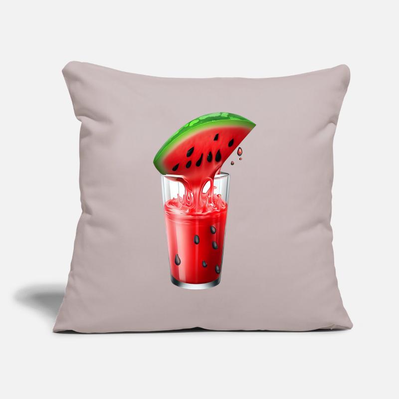 Pastèque juteuse dans un bocal Housse de coussin décorative 45 x 45 cm