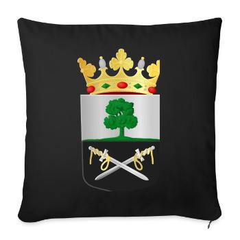 Wapen_van_Aalten - Housse de coussin décorative 45 x 45 cm - noir - Devant