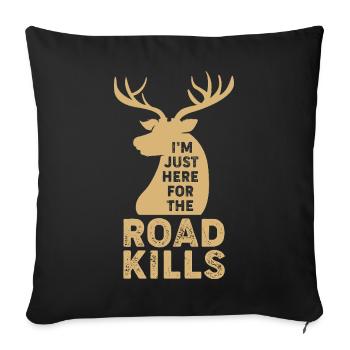 taxidermie - Housse de coussin décorative 45 x 45 cm - noir - Devant