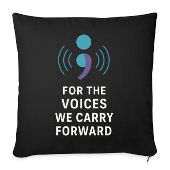Suicide Loss Remembrance Walk Suicide - Sofa pillowcase 17,3'' x 17,3'' (45 x 45 cm) - black - Front