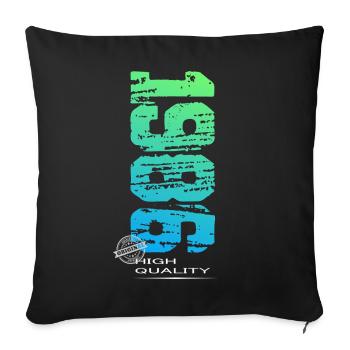 Birthday Vintage 1986 Original - Sofa pillowcase 17,3'' x 17,3'' (45 x 45 cm) - black - Front