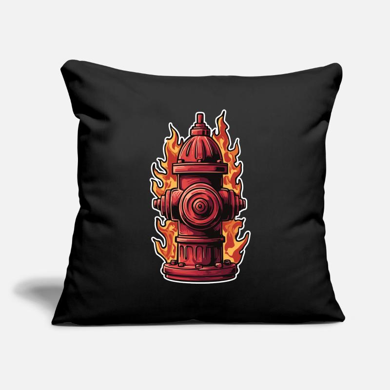 Fire Brigade Dad T-Shirt Gift Fire Brigade Fire Hydrant Sofa pillowcase 17,3'' x 17,3'' (45 x 45 cm)