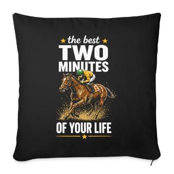 Two-Minute Race Performance - Sofa pillowcase 17,3'' x 17,3'' (45 x 45 cm) - black - Front