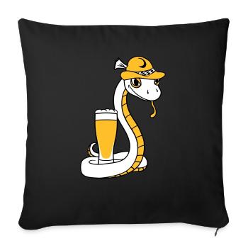 beer bavaria alcohol drinking party celebration - Sofa pillowcase 17,3'' x 17,3'' (45 x 45 cm) - black - Front