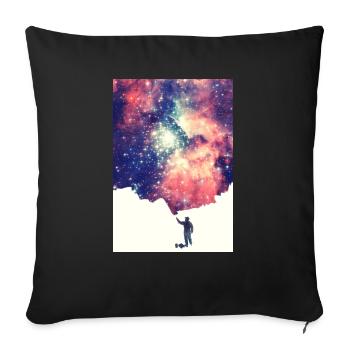 Painting the universe - Handycase - Housse de coussin décorative 45 x 45 cm - noir - Devant