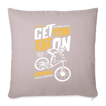 Downhill Race Series - Sofakissenbezug 45 x 45 cm - helles Taupe - Vorne