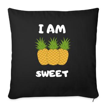 Je suis doux - Design - Housse de coussin décorative 45 x 45 cm - noir - Devant
