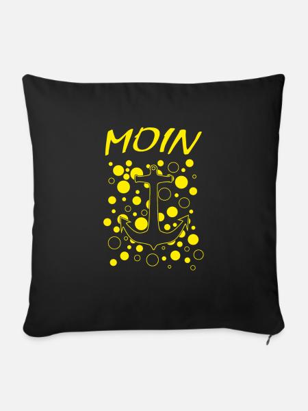 moin moin - Sofakissenbezug 45 x 45 cm - Schwarz