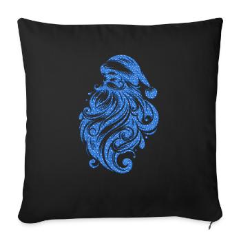 Xmas christmas santa clau naughty holidays winter - Sofa pillowcase 17,3'' x 17,3'' (45 x 45 cm) - black - Front