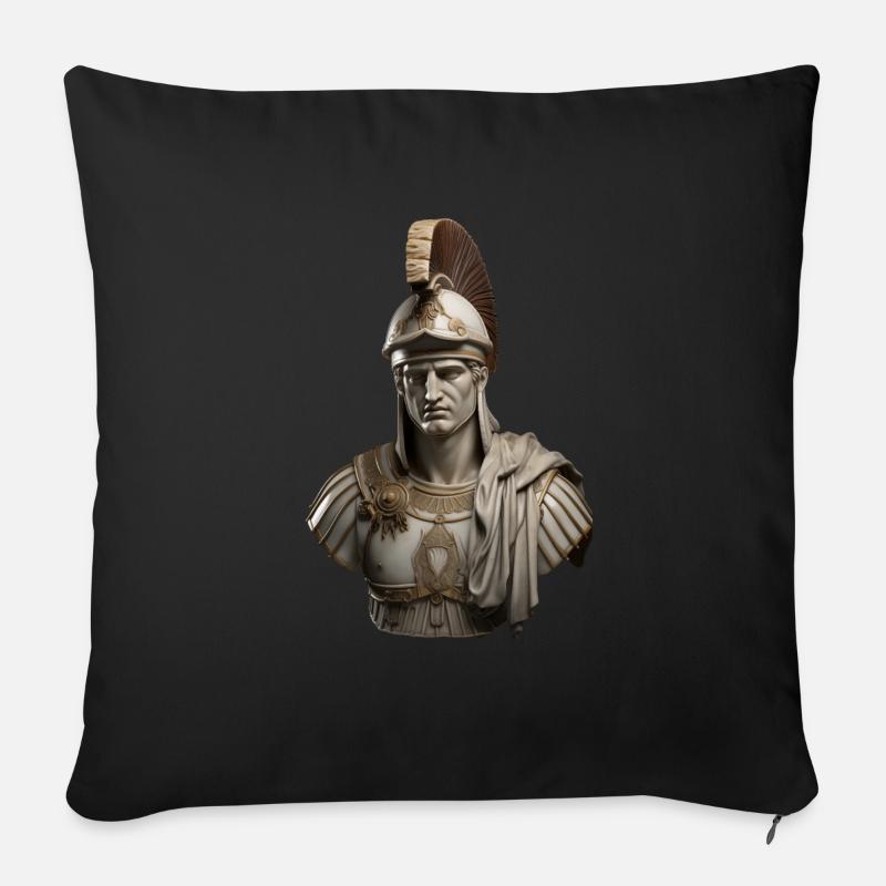 Römischer Zenturion - Sofakissenbezug 45 x 45 cm - Schwarz
