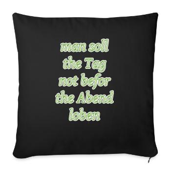 Louez l’étiquette pas pour la soirée - Housse de coussin décorative 45 x 45 cm - noir - Devant