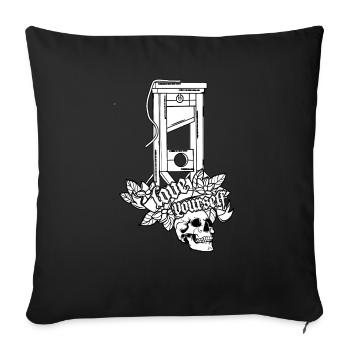 Amour de soi // Illustration - Housse de coussin décorative 45 x 45 cm - noir - Devant