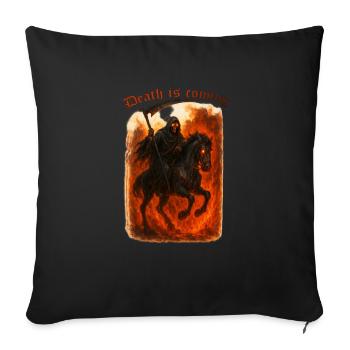 Death is comming - Sofakissenbezug 45 x 45 cm - Schwarz - Vorne