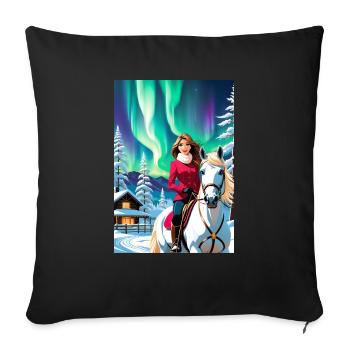 personalized design mother's gift - Sofa pillowcase 17,3'' x 17,3'' (45 x 45 cm) - black - Front