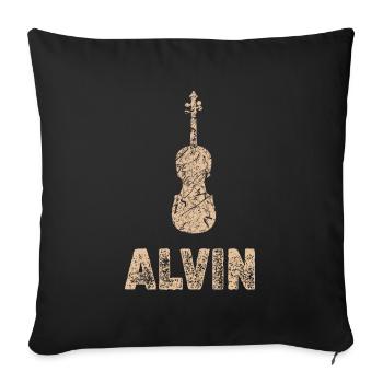 Cello Alvin - Sofa pillowcase 17,3'' x 17,3'' (45 x 45 cm) - black - Front