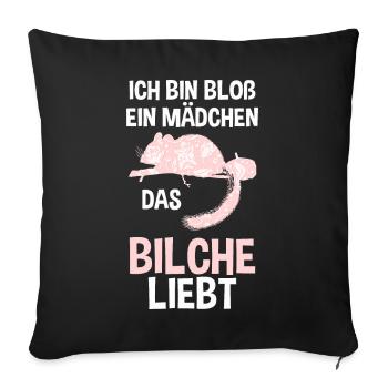 Bilch - Sofakissenbezug 45 x 45 cm - Schwarz - Vorne