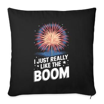 Pyrotechniker Feuerwerk Pyrotechnik - Sofakissenbezug 45 x 45 cm - Schwarz - Vorne