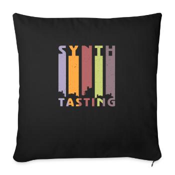 Synthesizer Synth Keyboard Elektronische Musiker - Sofakissenbezug 45 x 45 cm - Schwarz - Vorne
