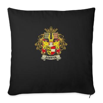 Carinthia Austria Flag Coat of Arms Lion - Sofa pillowcase 17,3'' x 17,3'' (45 x 45 cm) - black - Front