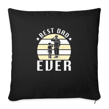 Best dad ever Vater Vatertag Militär Soldaten - Sofakissenbezug 45 x 45 cm - Schwarz - Vorne