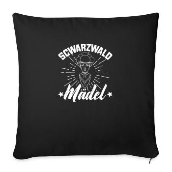 Schwarzwaldmädel Schwarzwald allemand Wald - Housse de coussin décorative 45 x 45 cm - noir - Devant