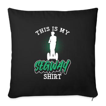 Scooter Riding Fun Activities - Sofa pillowcase 17,3'' x 17,3'' (45 x 45 cm) - black - Front