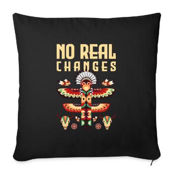 Totem Ritual Raven Guardian - Sofa pillowcase 17,3'' x 17,3'' (45 x 45 cm) - black - Front