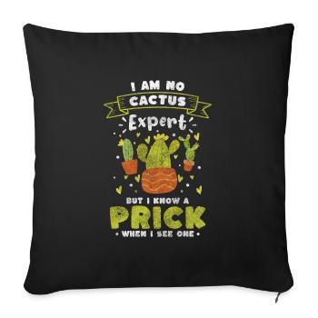 Câlin de plante - Housse de coussin décorative 45 x 45 cm - noir - Devant