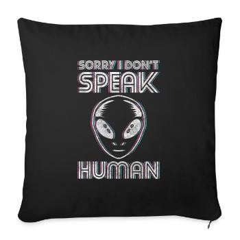 Alien, Universe, Earth, Planet - Sofa pillowcase 17,3'' x 17,3'' (45 x 45 cm) - black - Front
