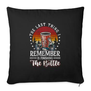 Fête, Amis, Soirée entre filles, Communauté - Housse de coussin décorative 45 x 45 cm - noir - Devant
