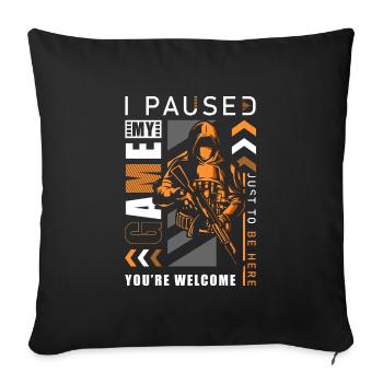 PC Computer Gamer Legend - Sofa pillowcase 17,3'' x 17,3'' (45 x 45 cm) - black - Front