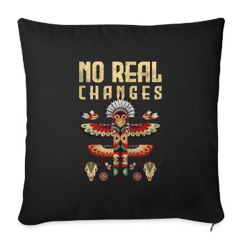 Totem Guardian Wisdom God - Sofa pillowcase 17,3'' x 17,3'' (45 x 45 cm) - black - Front