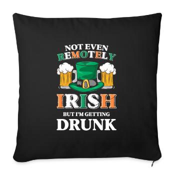 Ireland Pub Travel Ireland - Sofa pillowcase 17,3'' x 17,3'' (45 x 45 cm) - black - Front