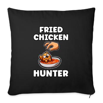 Fried Chicken Chicken Wings Chicken Gift - Sofa pillowcase 17,3'' x 17,3'' (45 x 45 cm) - black - Front