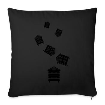 Honig Imker - Sofakissenbezug 45 x 45 cm - Schwarz - Vorne