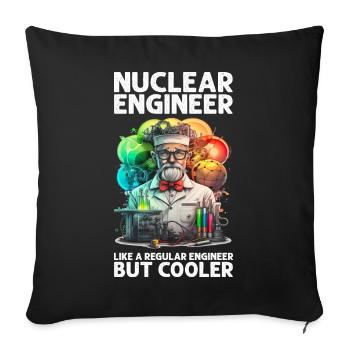 Kernenergie Design für Erneuerbare Kernenergie - Sofakissenbezug 45 x 45 cm - Schwarz - Vorne
