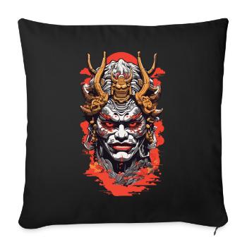 Retro Japan Oni Dämonen Aesthetic Design - Sofakissenbezug 45 x 45 cm - Schwarz - Vorne