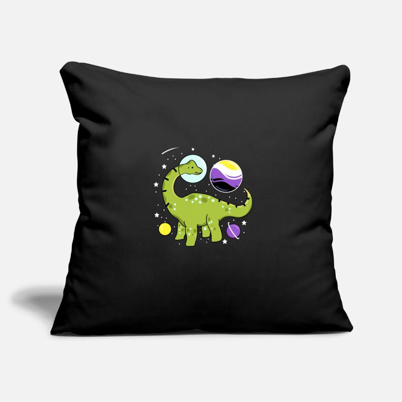 Brachiosaurus Nonbinary Pride Space Nonbinary P Sofa pillowcase 17,3'' x 17,3'' (45 x 45 cm)