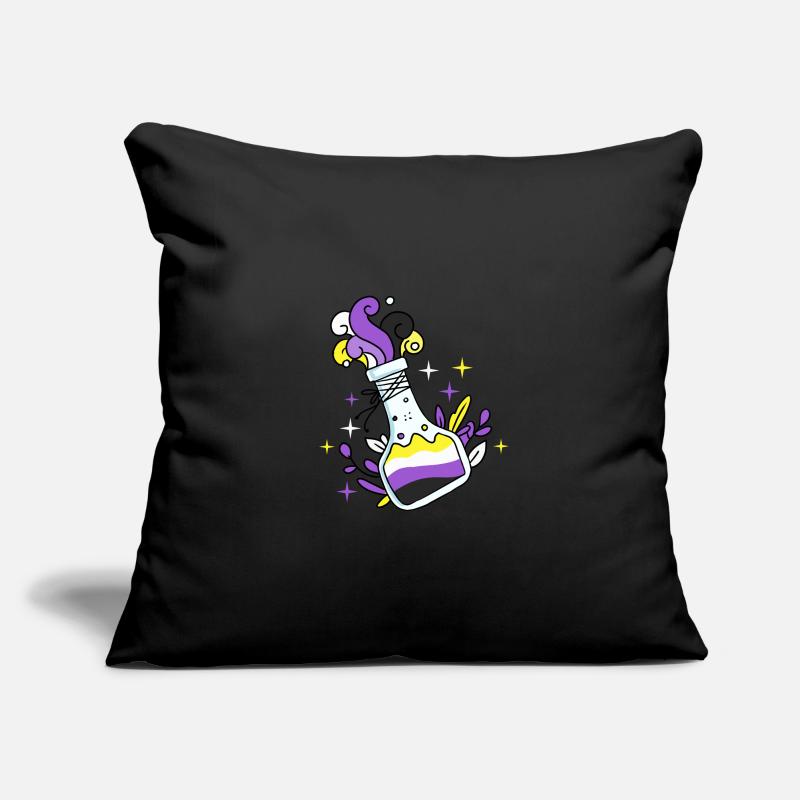 Nonbinary Pride Zaubertrank Nonbinary Pride Sofakissenbezug 45 x 45 cm