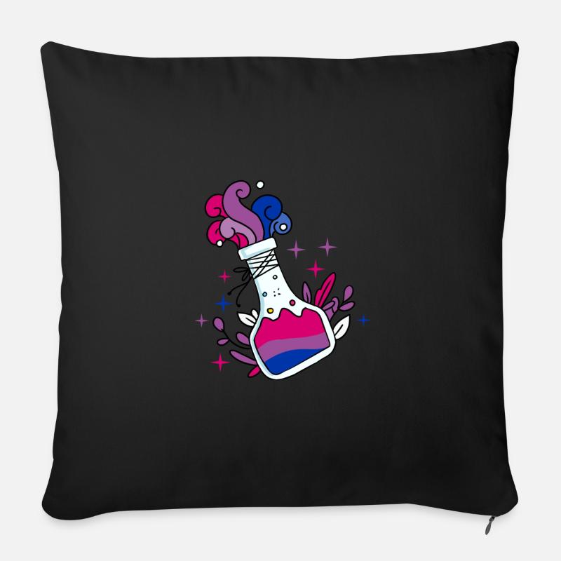 Bisexueller Trank Bisexual Pride - Sofakissenbezug 45 x 45 cm - Schwarz