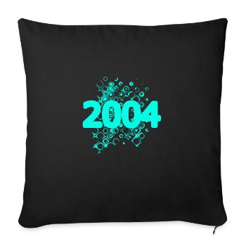 Rétro 2004 - Housse de coussin décorative 45 x 45 cm - noir - Devant
