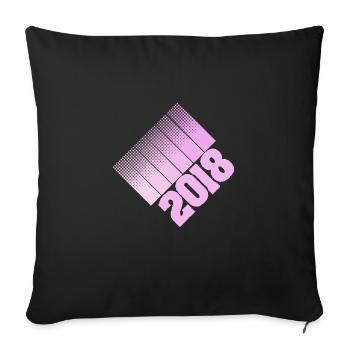 Parents 2018 - Sofa pillowcase 17,3'' x 17,3'' (45 x 45 cm) - black - Front