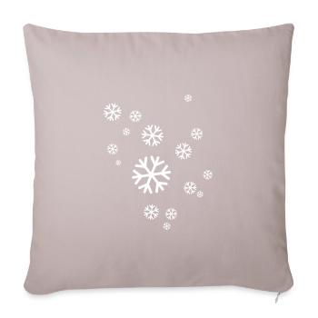 snow - Sofa pillowcase 17,3'' x 17,3'' (45 x 45 cm) - light taupe - Front