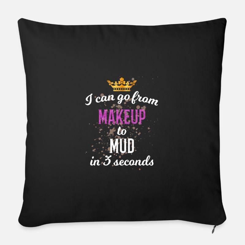 Quad Gift Driver ATV - Sofa pillowcase 17,3'' x 17,3'' (45 x 45 cm) - black